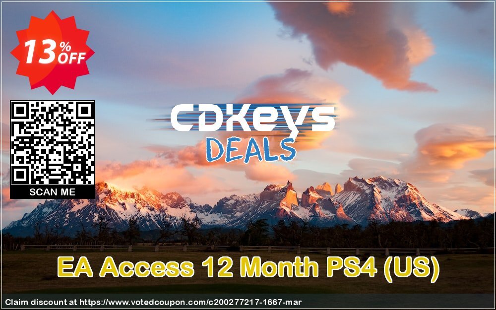 EA Access 12 Month PS4, US  Coupon Code May 2024, 13% OFF - VotedCoupon