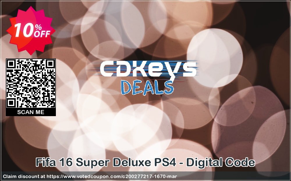 Fifa 16 Super Deluxe PS4 - Digital Code Coupon Code May 2024, 10% OFF - VotedCoupon