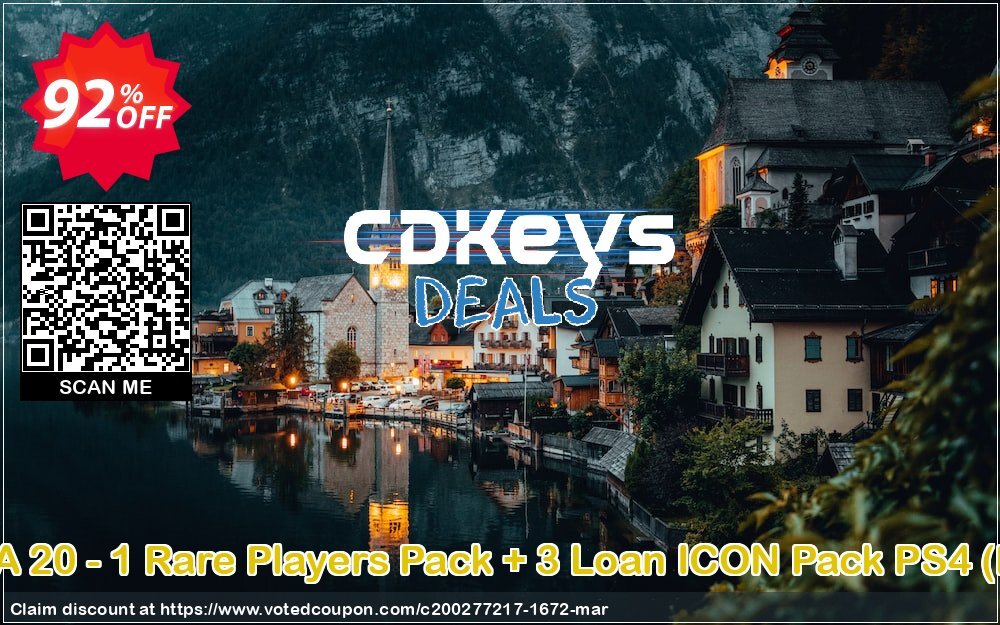 FIFA 20 - 1 Rare Players Pack + 3 Loan ICON Pack PS4, EU  Coupon, discount FIFA 20 - 1 Rare Players Pack + 3 Loan ICON Pack PS4 (EU) Deal. Promotion: FIFA 20 - 1 Rare Players Pack + 3 Loan ICON Pack PS4 (EU) Exclusive offer 