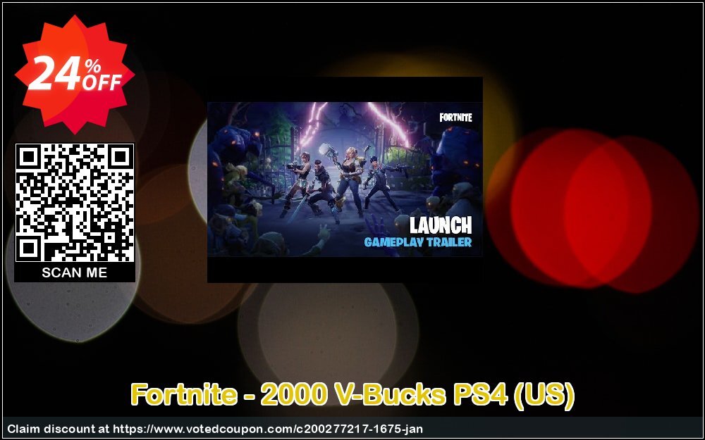 Fortnite - 2000 V-Bucks PS4, US  Coupon Code Mar 2024, 24% OFF - VotedCoupon