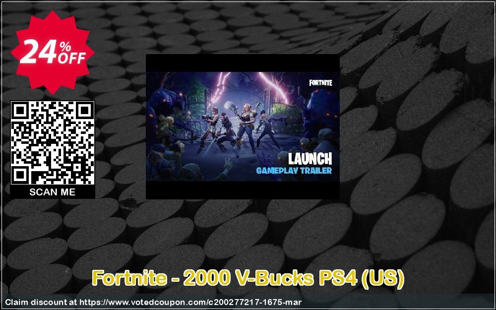 Fortnite - 2000 V-Bucks PS4, US  Coupon, discount Fortnite - 2000 V-Bucks PS4 (US) Deal. Promotion: Fortnite - 2000 V-Bucks PS4 (US) Exclusive offer 