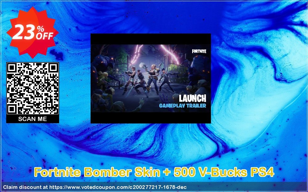 Fortnite Bomber Skin + 500 V-Bucks PS4 Coupon, discount Fortnite Bomber Skin + 500 V-Bucks PS4 Deal. Promotion: Fortnite Bomber Skin + 500 V-Bucks PS4 Exclusive offer 