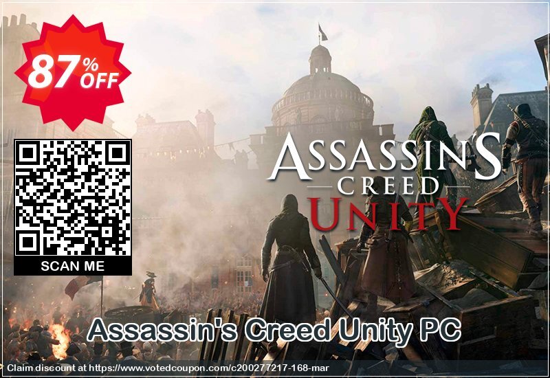 Assassin's Creed Unity PC Coupon Code May 2024, 87% OFF - VotedCoupon