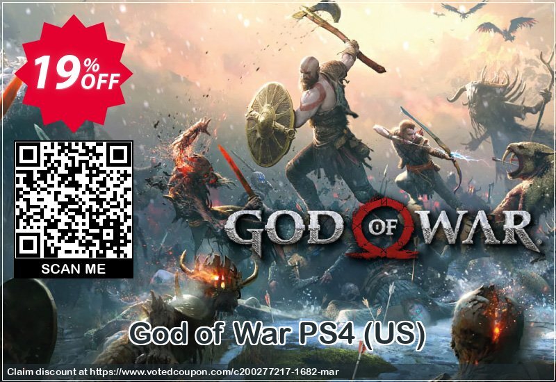 God of War PS4, US  Coupon, discount God of War PS4 (US) Deal. Promotion: God of War PS4 (US) Exclusive offer 