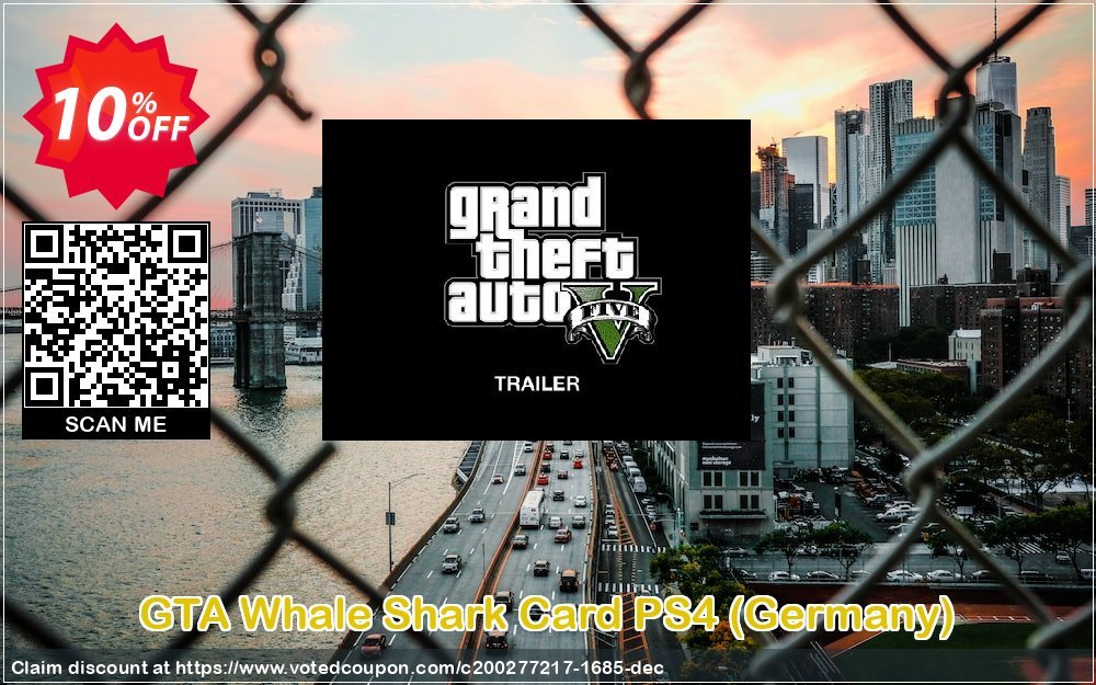 GTA Whale Shark Card PS4, Germany  Coupon Code May 2024, 10% OFF - VotedCoupon