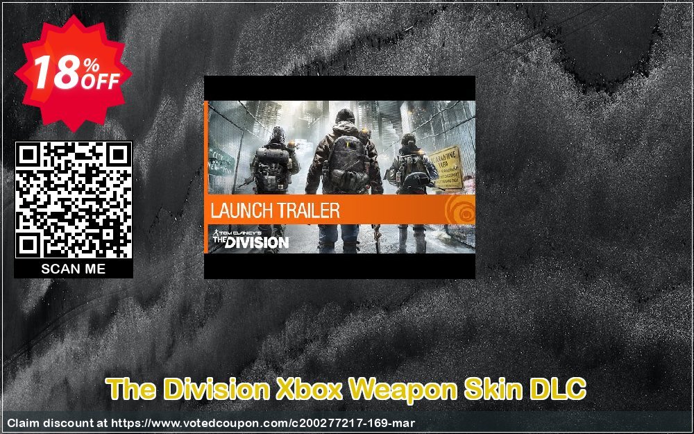 The Division Xbox Weapon Skin DLC Coupon, discount The Division Xbox Weapon Skin DLC Deal. Promotion: The Division Xbox Weapon Skin DLC Exclusive offer 