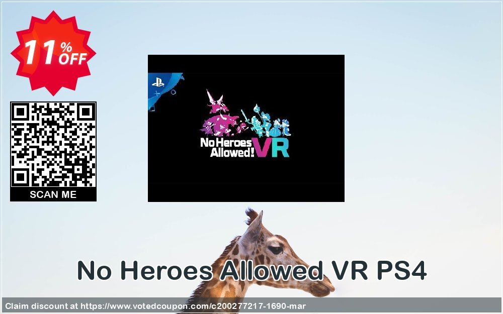 No Heroes Allowed VR PS4 Coupon, discount No Heroes Allowed VR PS4 Deal. Promotion: No Heroes Allowed VR PS4 Exclusive offer 