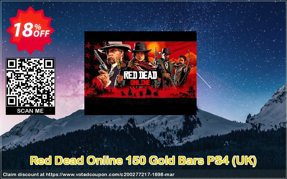 Red Dead Online 150 Gold Bars PS4, UK  Coupon, discount Red Dead Online 150 Gold Bars PS4 (UK) Deal. Promotion: Red Dead Online 150 Gold Bars PS4 (UK) Exclusive offer 