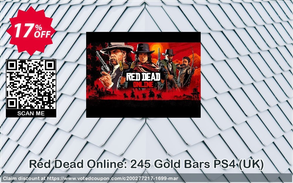 Red Dead Online: 245 Gold Bars PS4, UK 