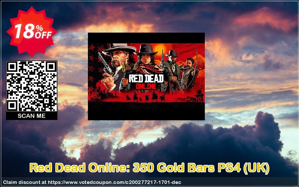 Red Dead Online: 350 Gold Bars PS4, UK  Coupon, discount Red Dead Online: 350 Gold Bars PS4 (UK) Deal. Promotion: Red Dead Online: 350 Gold Bars PS4 (UK) Exclusive offer 