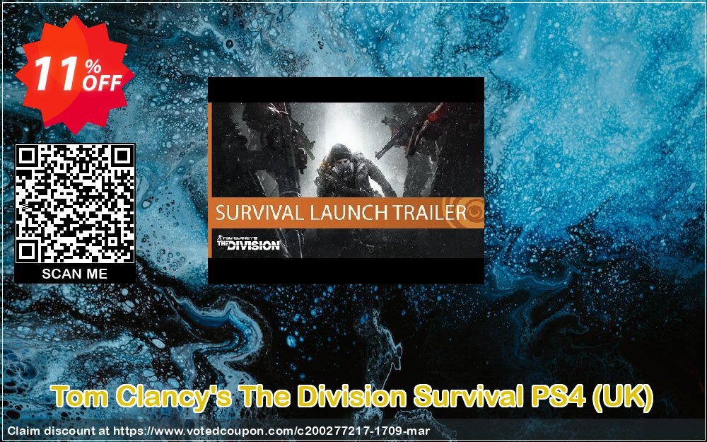 Tom Clancy's The Division Survival PS4, UK  Coupon Code Apr 2024, 11% OFF - VotedCoupon