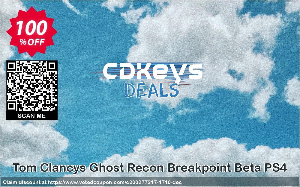 Tom Clancys Ghost Recon Breakpoint Beta PS4 Coupon, discount Tom Clancys Ghost Recon Breakpoint Beta PS4 Deal. Promotion: Tom Clancys Ghost Recon Breakpoint Beta PS4 Exclusive offer 