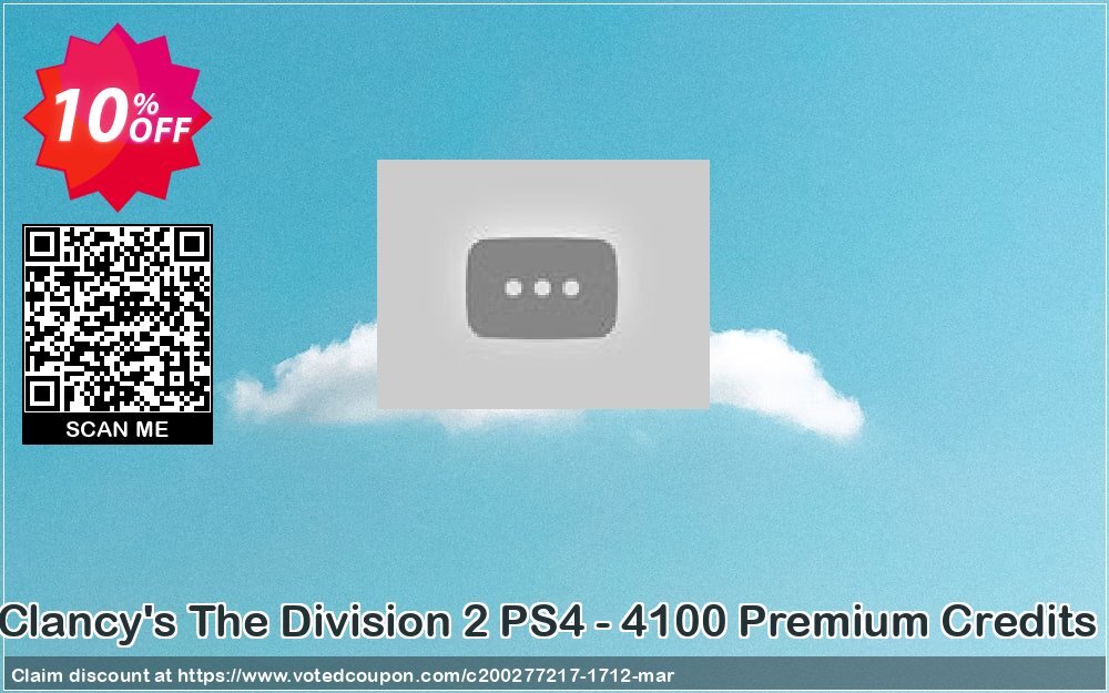 Tom Clancy's The Division 2 PS4 - 4100 Premium Credits Pack Coupon, discount Tom Clancy's The Division 2 PS4 - 4100 Premium Credits Pack Deal. Promotion: Tom Clancy's The Division 2 PS4 - 4100 Premium Credits Pack Exclusive offer 