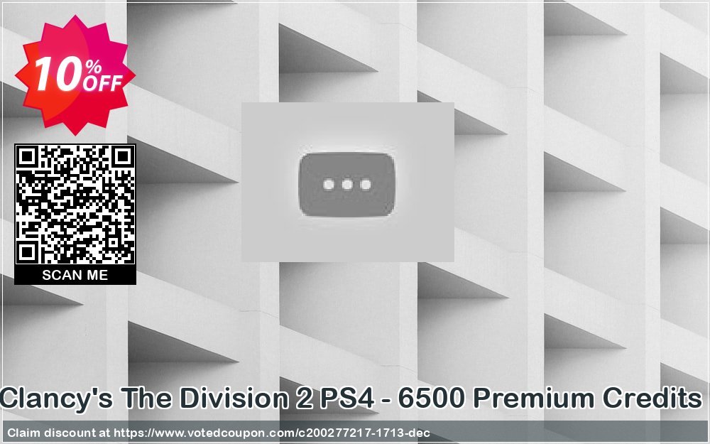 Tom Clancy's The Division 2 PS4 - 6500 Premium Credits Pack Coupon Code Apr 2024, 10% OFF - VotedCoupon
