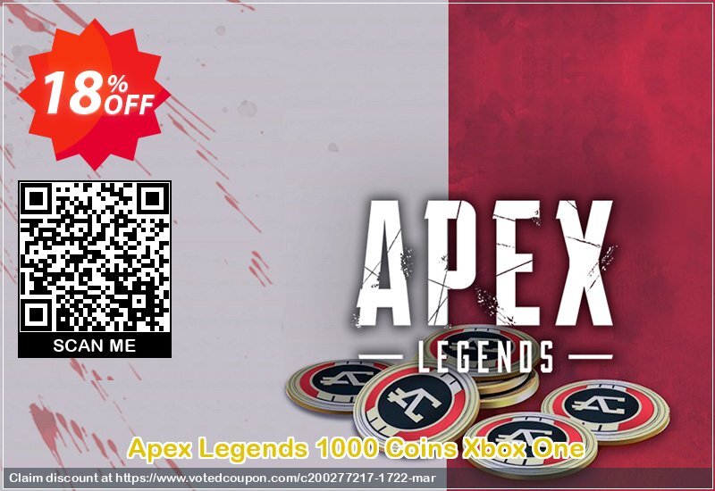 Apex Legends 1000 Coins Xbox One Coupon Code Apr 2024, 18% OFF - VotedCoupon