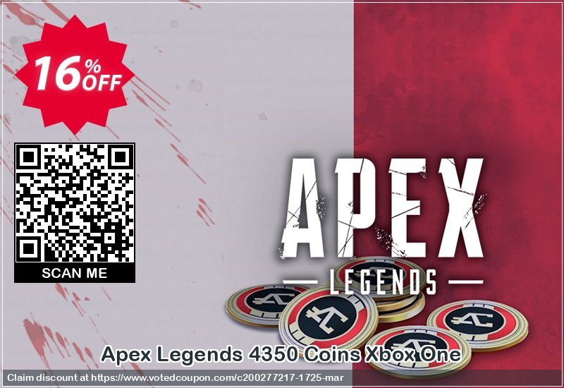 Apex Legends 4350 Coins Xbox One Coupon Code Apr 2024, 16% OFF - VotedCoupon