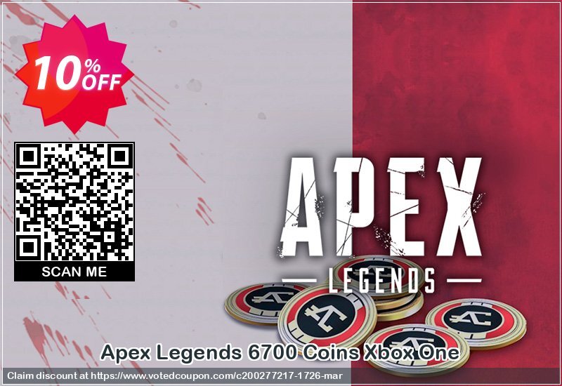 Apex Legends 6700 Coins Xbox One Coupon, discount Apex Legends 6700 Coins Xbox One Deal. Promotion: Apex Legends 6700 Coins Xbox One Exclusive offer 