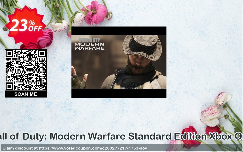 Call of Duty: Modern Warfare Standard Edition Xbox One Coupon, discount Call of Duty: Modern Warfare Standard Edition Xbox One Deal. Promotion: Call of Duty: Modern Warfare Standard Edition Xbox One Exclusive offer 