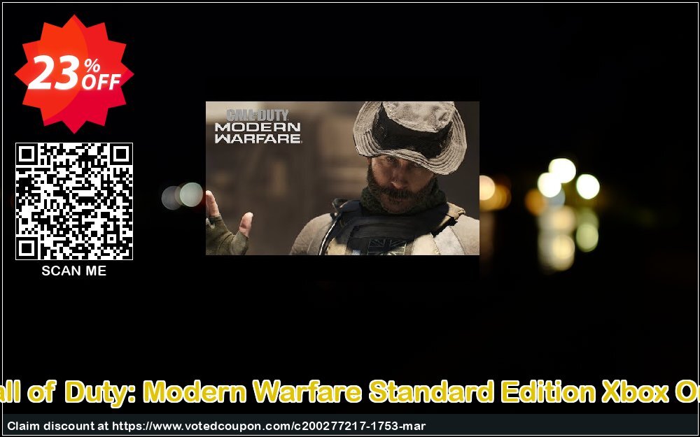 Call of Duty: Modern Warfare Standard Edition Xbox One Coupon, discount Call of Duty: Modern Warfare Standard Edition Xbox One Deal. Promotion: Call of Duty: Modern Warfare Standard Edition Xbox One Exclusive offer 