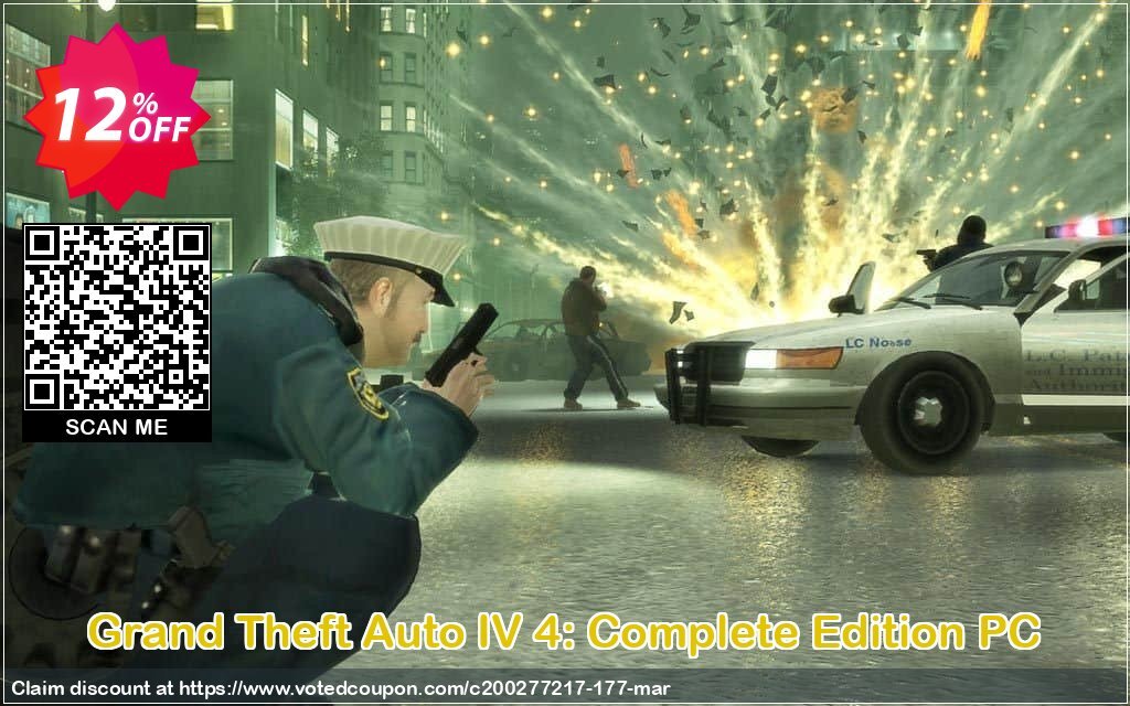 Grand Theft Auto IV 4: Complete Edition PC Coupon Code Apr 2024, 12% OFF - VotedCoupon