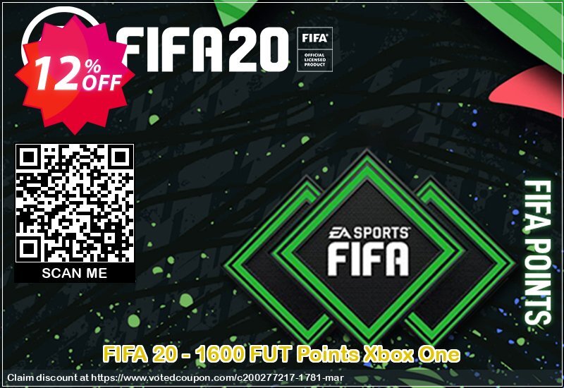 FIFA 20 - 1600 FUT Points Xbox One Coupon Code May 2024, 12% OFF - VotedCoupon