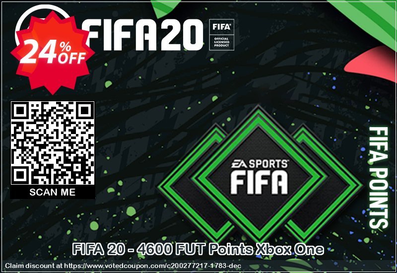FIFA 20 - 4600 FUT Points Xbox One Coupon Code May 2024, 24% OFF - VotedCoupon