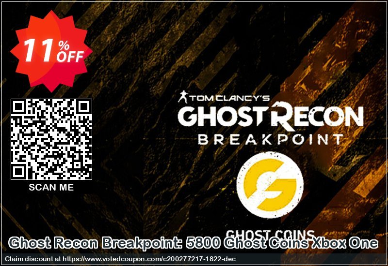 Ghost Recon Breakpoint: 5800 Ghost Coins Xbox One Coupon Code Apr 2024, 11% OFF - VotedCoupon