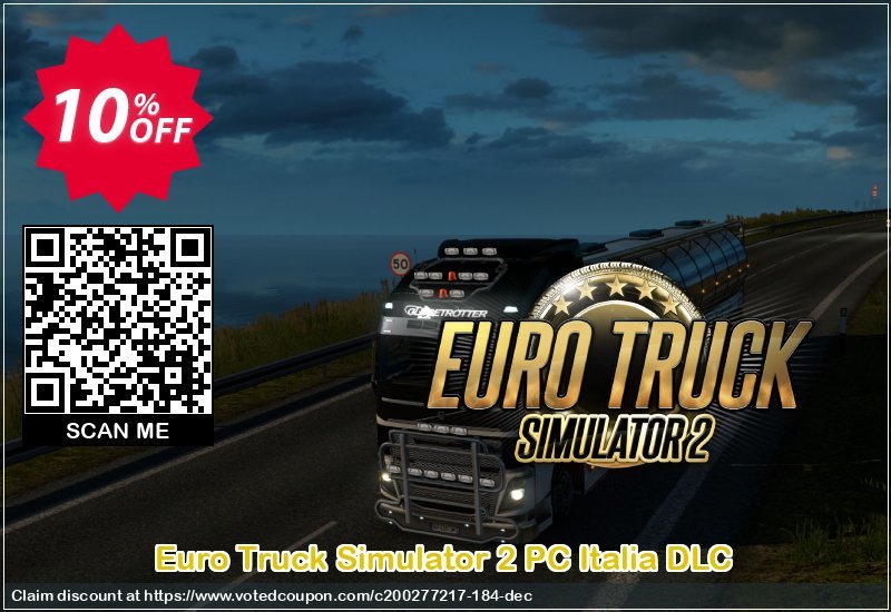 Euro Truck Simulator 2 PC Italia DLC Coupon Code Apr 2024, 10% OFF - VotedCoupon