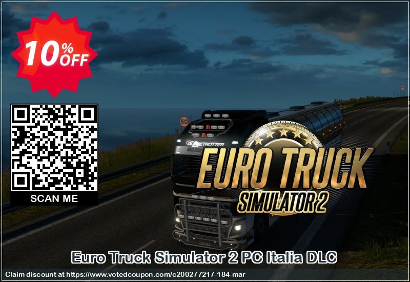 Euro Truck Simulator 2 PC Italia DLC Coupon, discount Euro Truck Simulator 2 PC Italia DLC Deal. Promotion: Euro Truck Simulator 2 PC Italia DLC Exclusive offer 