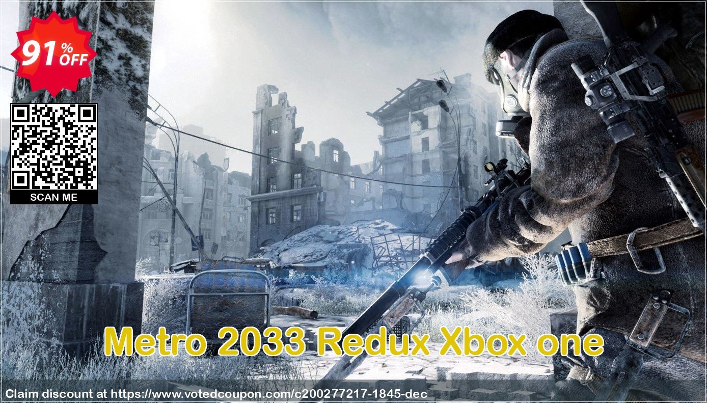 Metro 2033 Redux Xbox one Coupon, discount Metro 2033 Redux Xbox one Deal. Promotion: Metro 2033 Redux Xbox one Exclusive offer 