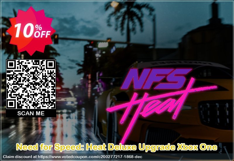 Need for Speed: Heat Deluxe Upgrade Xbox One Coupon Code Apr 2024, 10% OFF - VotedCoupon