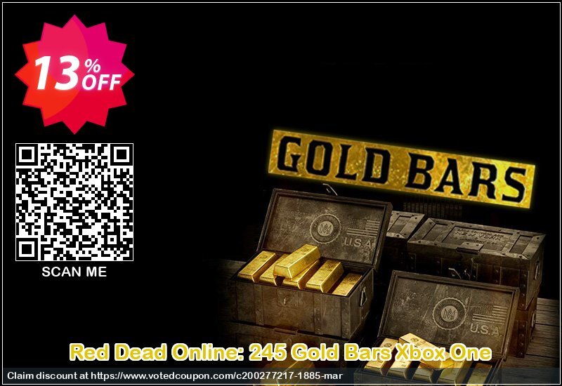 Red Dead Online: 245 Gold Bars Xbox One Coupon Code Apr 2024, 13% OFF - VotedCoupon