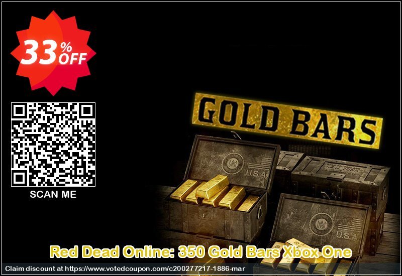 Red Dead Online: 350 Gold Bars Xbox One Coupon Code Apr 2024, 33% OFF - VotedCoupon