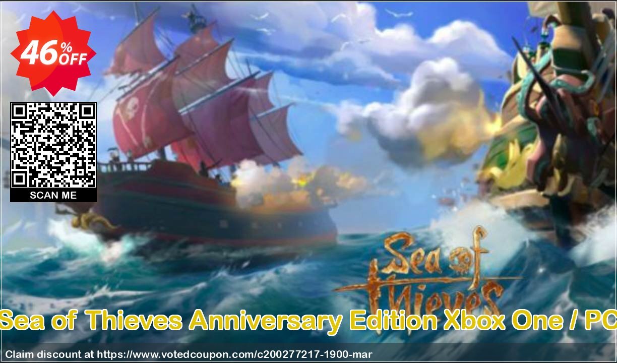 Sea of Thieves Anniversary Edition Xbox One / PC Coupon, discount Sea of Thieves Anniversary Edition Xbox One / PC Deal. Promotion: Sea of Thieves Anniversary Edition Xbox One / PC Exclusive offer 