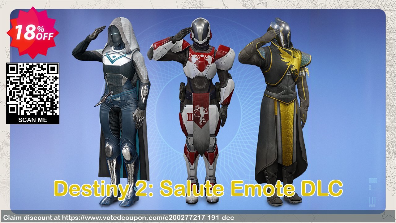 Destiny 2: Salute Emote DLC voted-on promotion codes
