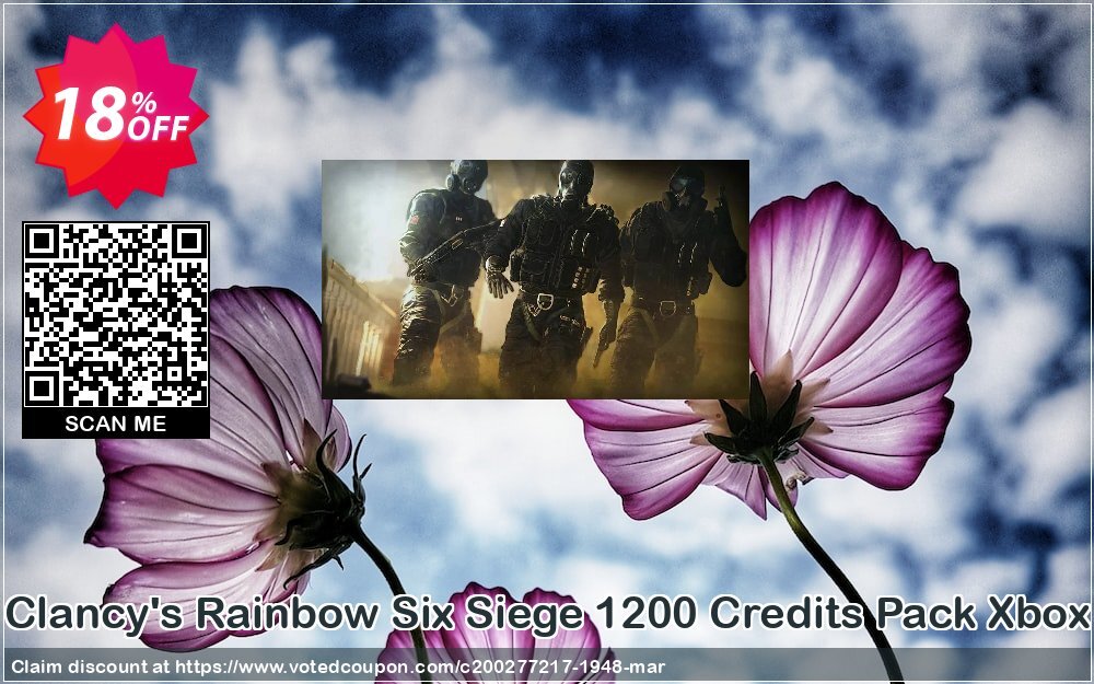 Tom Clancy's Rainbow Six Siege 1200 Credits Pack Xbox One Coupon Code Apr 2024, 18% OFF - VotedCoupon