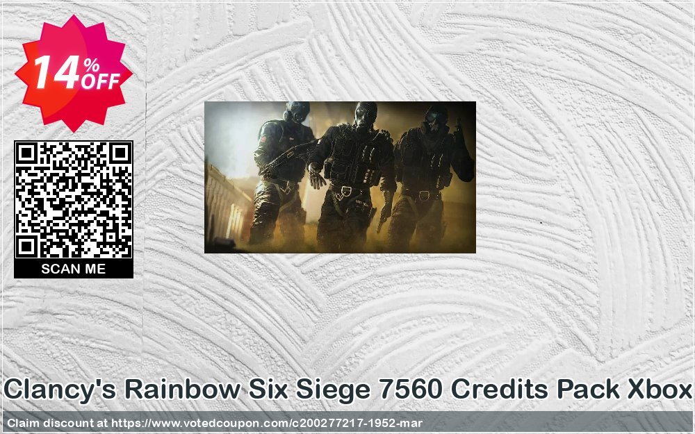 Tom Clancy's Rainbow Six Siege 7560 Credits Pack Xbox One Coupon, discount Tom Clancy's Rainbow Six Siege 7560 Credits Pack Xbox One Deal. Promotion: Tom Clancy's Rainbow Six Siege 7560 Credits Pack Xbox One Exclusive offer 