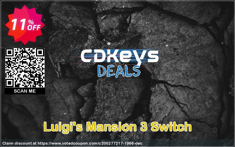 Luigi's Mansion 3 Switch Coupon, discount Luigi's Mansion 3 Switch Deal. Promotion: Luigi's Mansion 3 Switch Exclusive offer 