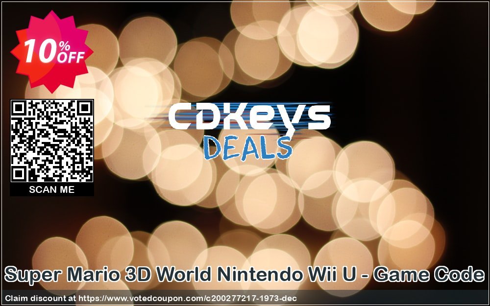 Super Mario 3D World Nintendo Wii U - Game Code Coupon Code May 2024, 10% OFF - VotedCoupon