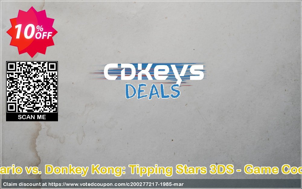 Mario vs. Donkey Kong: Tipping Stars 3DS - Game Code Coupon Code Apr 2024, 10% OFF - VotedCoupon