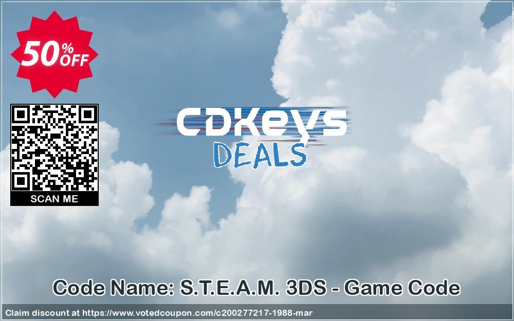 Code Name: S.T.E.A.M. 3DS - Game Code Coupon Code May 2024, 50% OFF - VotedCoupon