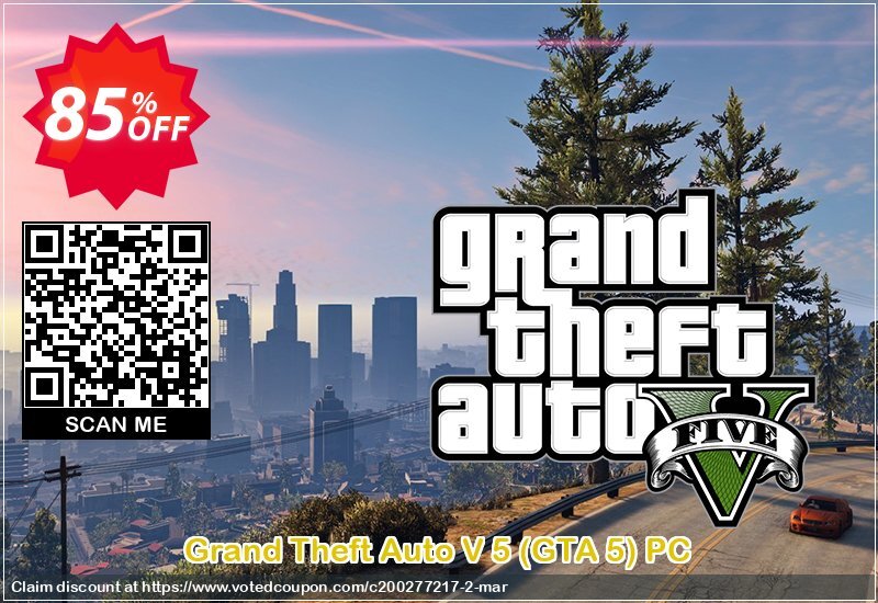 Grand Theft Auto V 5, GTA 5 PC Coupon, discount Grand Theft Auto V 5 (GTA 5) PC Deal. Promotion: Grand Theft Auto V 5 (GTA 5) PC Exclusive offer 