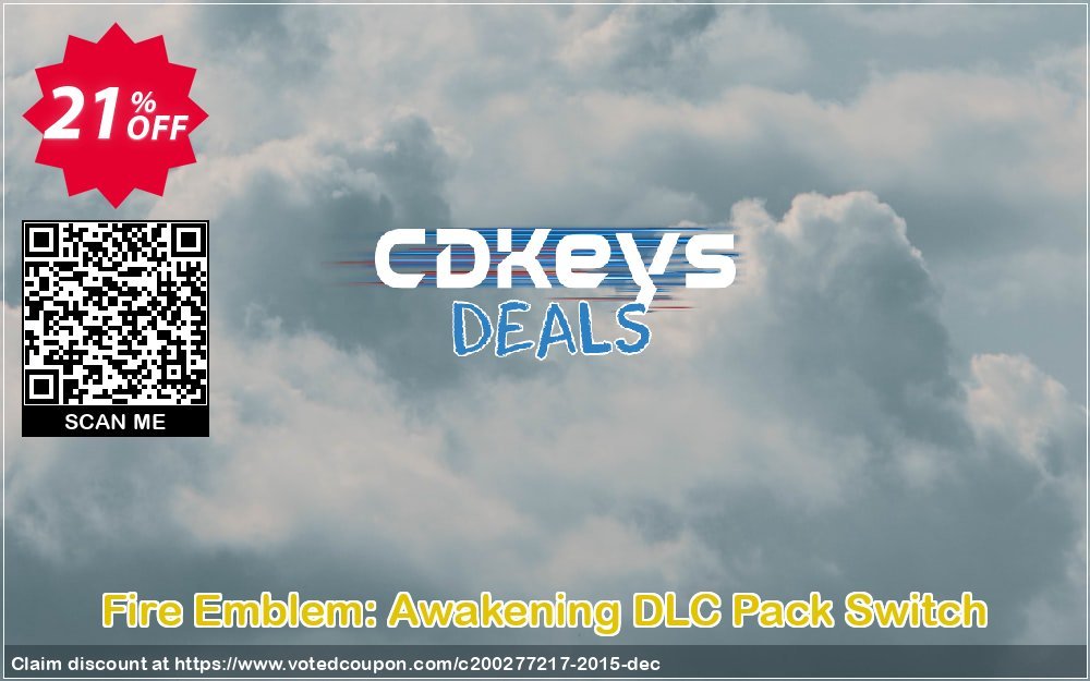 Fire Emblem: Awakening DLC Pack Switch Coupon, discount Fire Emblem: Awakening DLC Pack Switch Deal. Promotion: Fire Emblem: Awakening DLC Pack Switch Exclusive offer 