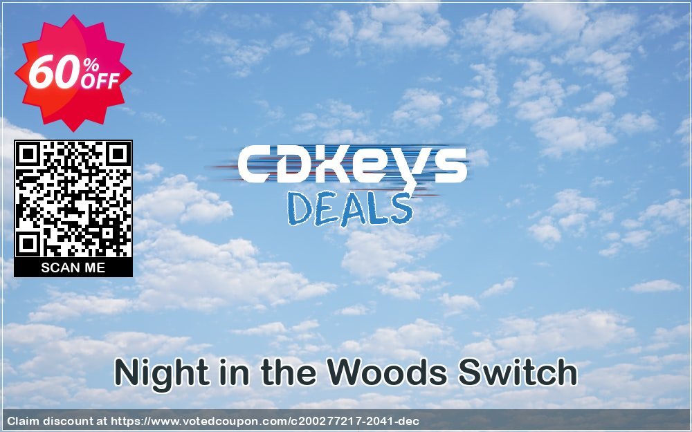 Night in the Woods Switch Coupon, discount Night in the Woods Switch Deal. Promotion: Night in the Woods Switch Exclusive offer 
