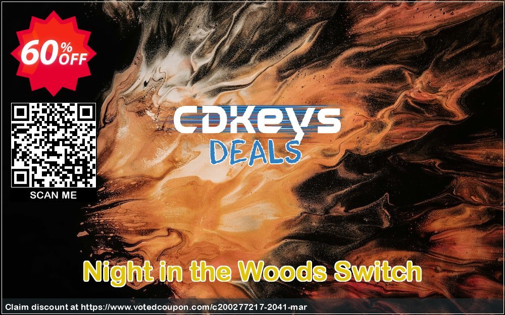 Night in the Woods Switch Coupon, discount Night in the Woods Switch Deal. Promotion: Night in the Woods Switch Exclusive offer 