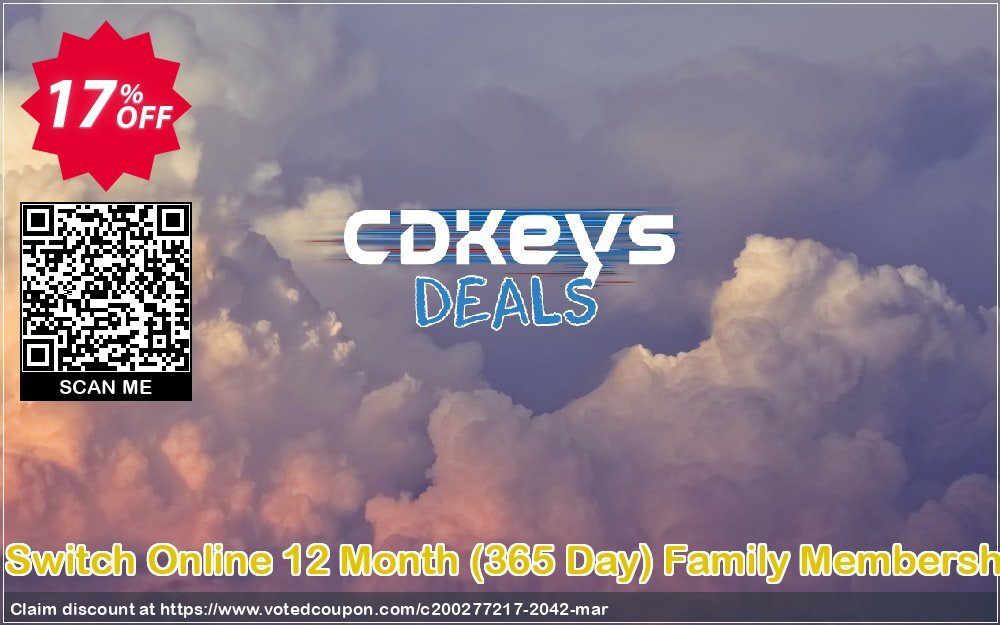 Nintendo Switch Online 12 Month, 365 Day Family Membership Switch Coupon, discount Nintendo Switch Online 12 Month (365 Day) Family Membership Switch Deal. Promotion: Nintendo Switch Online 12 Month (365 Day) Family Membership Switch Exclusive offer 