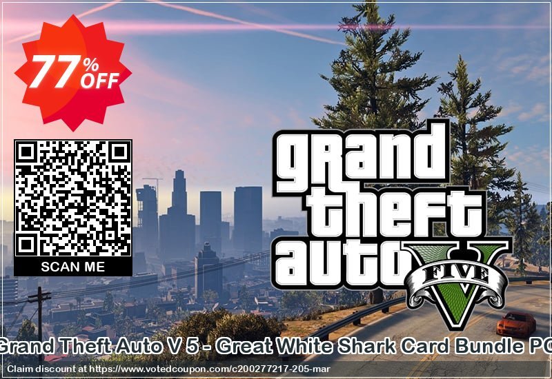 Grand Theft Auto V 5 - Great White Shark Card Bundle PC voted-on promotion codes