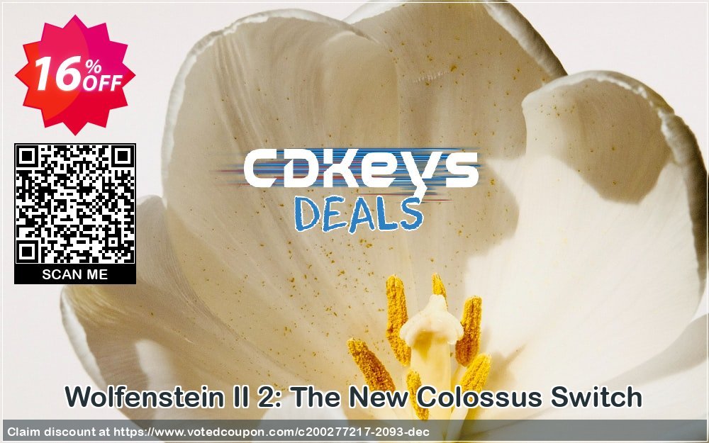 Wolfenstein II 2: The New Colossus Switch Coupon, discount Wolfenstein II 2: The New Colossus Switch Deal. Promotion: Wolfenstein II 2: The New Colossus Switch Exclusive offer 