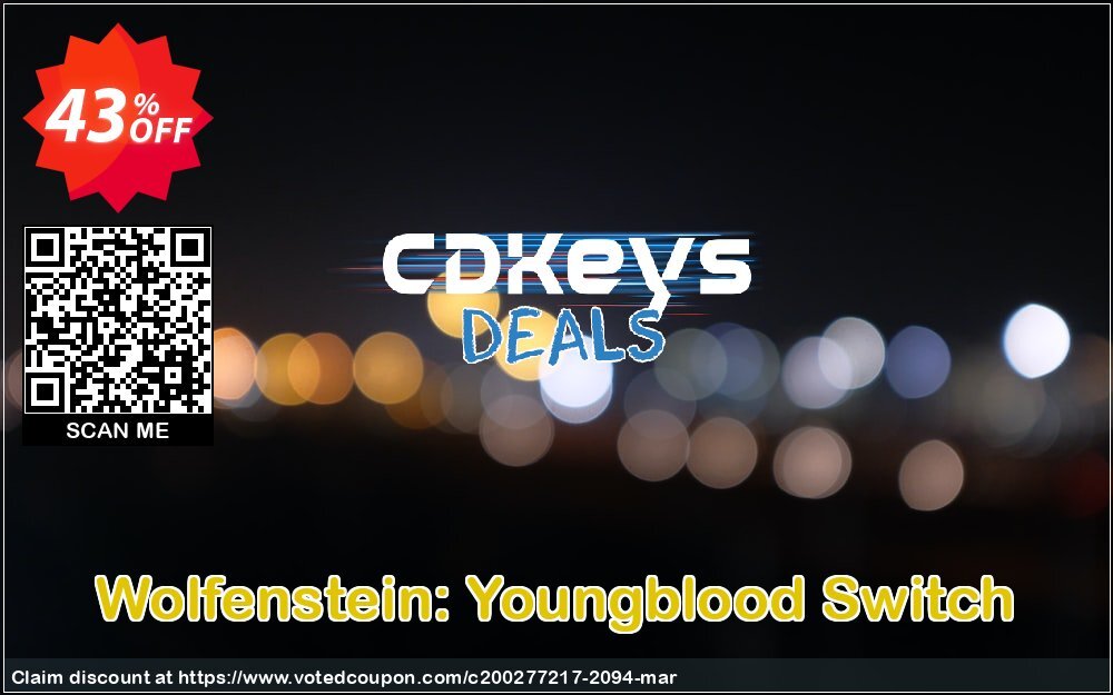 Wolfenstein: Youngblood Switch Coupon Code Apr 2024, 43% OFF - VotedCoupon