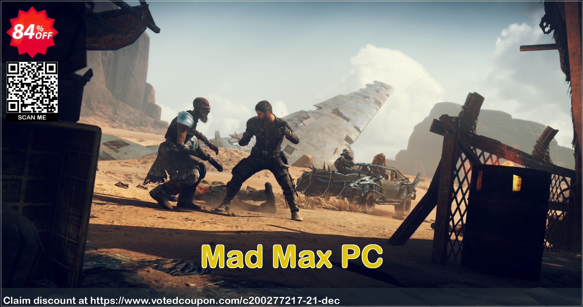 Mad Max PC Coupon, discount Mad Max PC Deal. Promotion: Mad Max PC Exclusive offer 